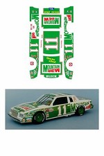  11 Darrell Waltrip Mountain Dew Decal 1/64 scale AFX Autoworld Tyco Lifelike