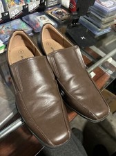 Smart Fit Boys Dress Shoes Size 4 Brown Color Slip Resistant