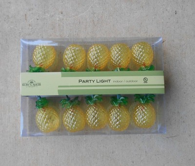 12 Foot Pineapple Party Lights by Kurt Adler Single String 10 lights
