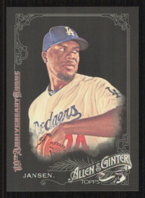 2015 Topps Allen & Ginter X KENLEY JANSEN Black card LOS ANGELES DODGERS #296
