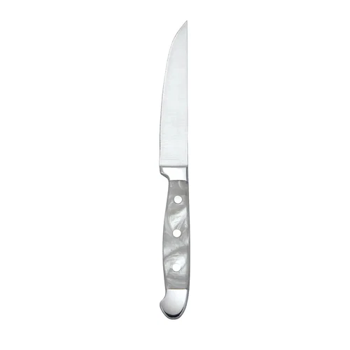 Oneida B907KSSA Pearl Crest Stainless Steel 9.25" 1-Piece Steak Knife- 1 Doz
