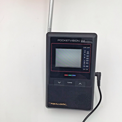 Vintage RARE Pocket Vision 22 PocketVision Hand Held LCD TV Model