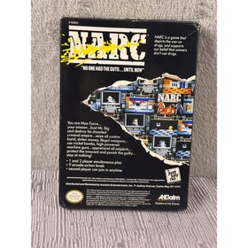 NARC Nintendo NES Game Cartridge with Original Box and Dust Sleeve Acclaim 1990