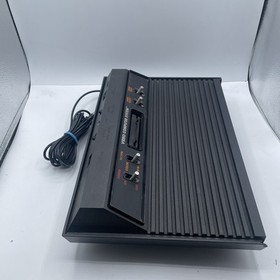 Atari 2600 Black Edition Console Tested Free Shipping Works (damaged Port)