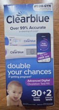 Clearblue Advanced Digital Ovulation Kit 30 Tests  2 Pregnancy Tests - 12/26
