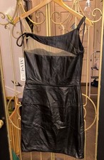 Jovani Vegan Corset Off The Shoulder One Sleeve Dress Mesh Sheer NWT Size 6