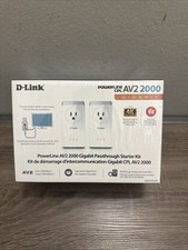 D-Link Powerline AV2 2000 Gigabit Passthrough Starter Kit DHP-P701AV