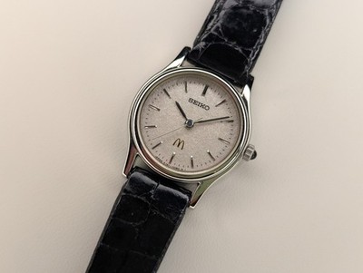 Seiko ''McDonald's'' Exceline Aug 1997 2J41-0040 seltene Quarzuhr Damen 21mm