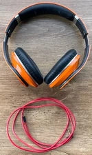 Beats by Dr. Dre Studio 1st Gen Orange Wired Headphones - Tested