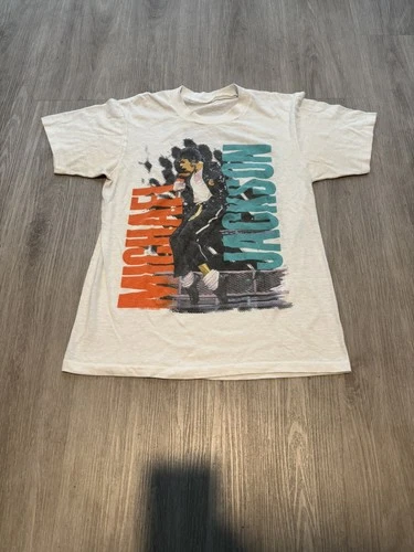 Michael Jackson T Shirt 88 Bad Tour Single Stitch sh Vintage vintage concert t-shirt, vintage, size S, single stitch, B+ condition