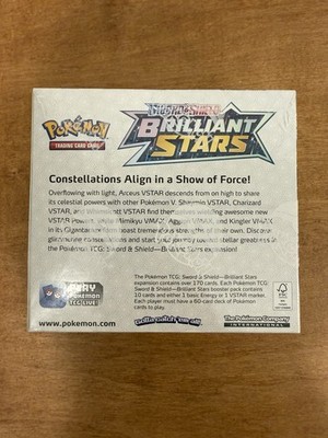 brilliant stars booster box ebay Pokemon Sword & Shield Brilliant Stars Factory Sealed Booster Box (36 Packs)  NEW