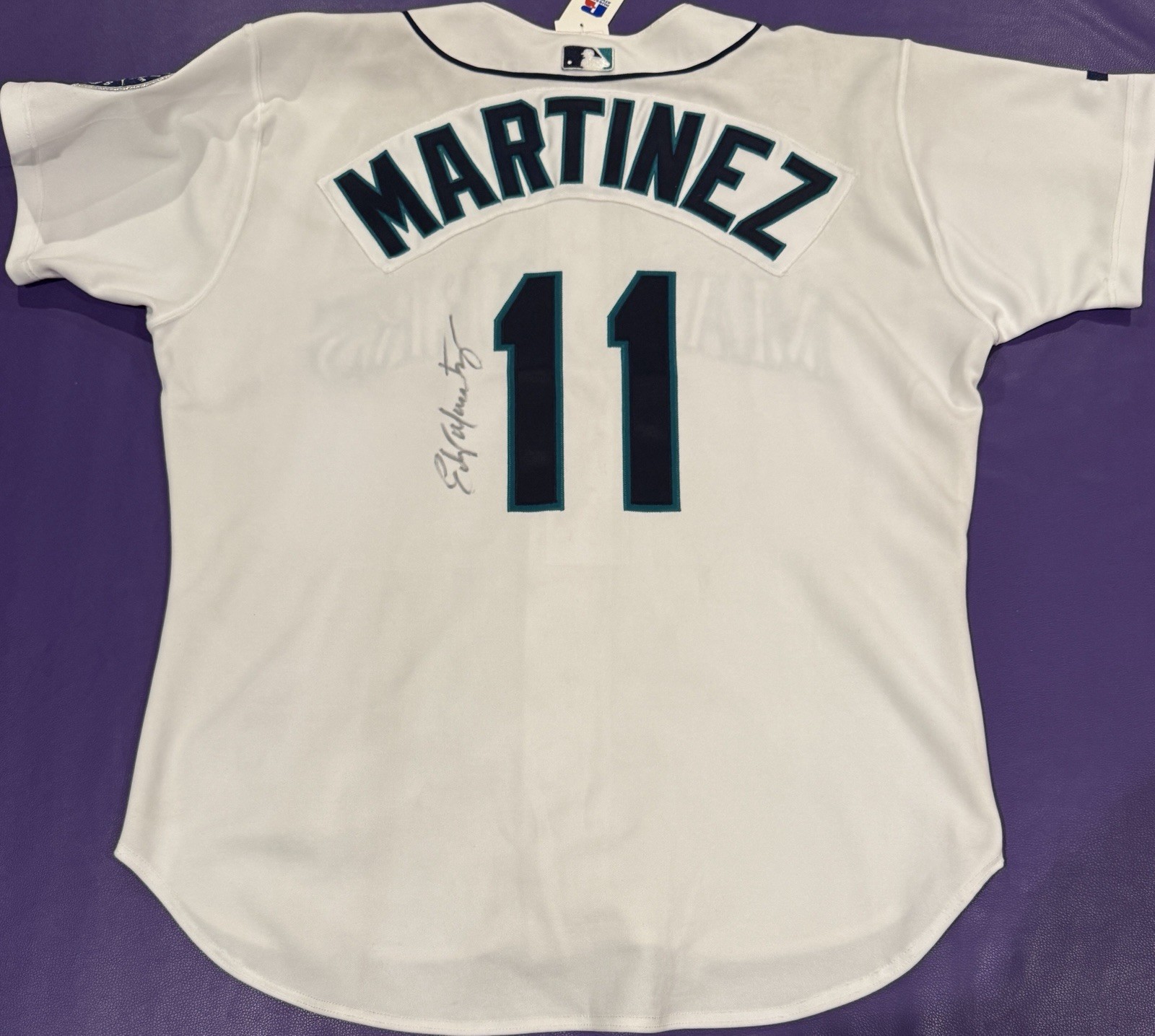 Authentic Signed Edgar Martinez #11 Seattle Mariners  Russell Jersey 48 NWT