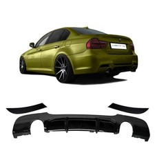 Heckdiffusor Schwarz Glanz Sport-Performance 335i Duplex f�r BMW 3er E90/E91