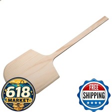 Winco WPP-1236 12" x 13" x 36" Wooden Pizza Peel with 36" Handle