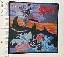 dio holy diver Kids Drawing Black Border Woven Patch