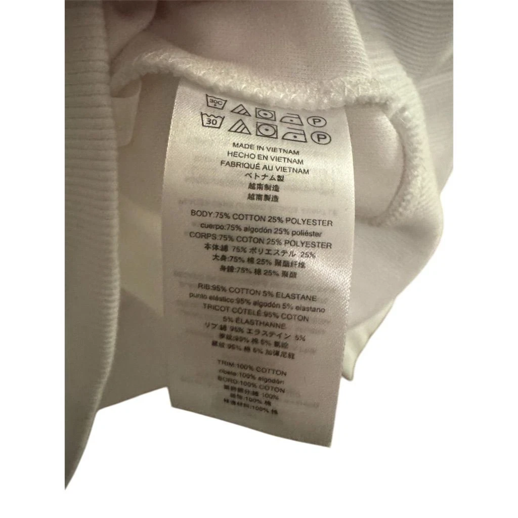 Felpa girocollo Michael Kors uomo XL bianca manica lunga pullover casual