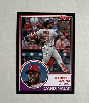 2018 Topps Update Marcell Ozuna Black /299 1983 35th Anniversary 83-10 Cardinals