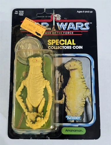 A-933 MINT ON CARD VINTAGE 80'S KENNER STAR WARS POTF 92 BACK AMANAMAN LAST 17