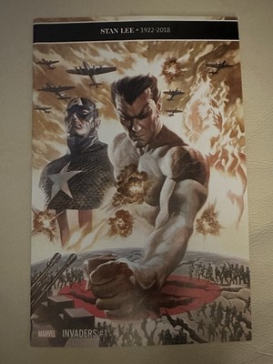 Invaders #1B 2019 Marvel Alex Ross Stan Lee 1922-2018 Tribute Variant Rare