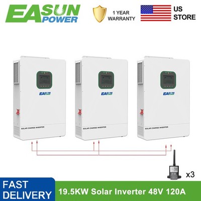 Easun 19KW Solar Charge Inverter Off Grid 48V Split phase 120V/240VAC Pure Sine 