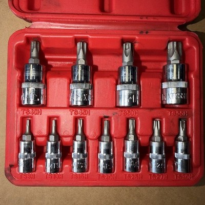 Mac Tools 11-teiliges 5-Pt manipulationssicheres Stern-Schraubendreher-Set SMXTSH11B, HOCHWERTIG