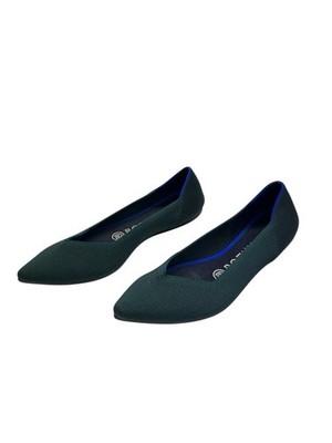 Rothys The Point Damen Ballerinas Grün US 6,5 / EU 37
