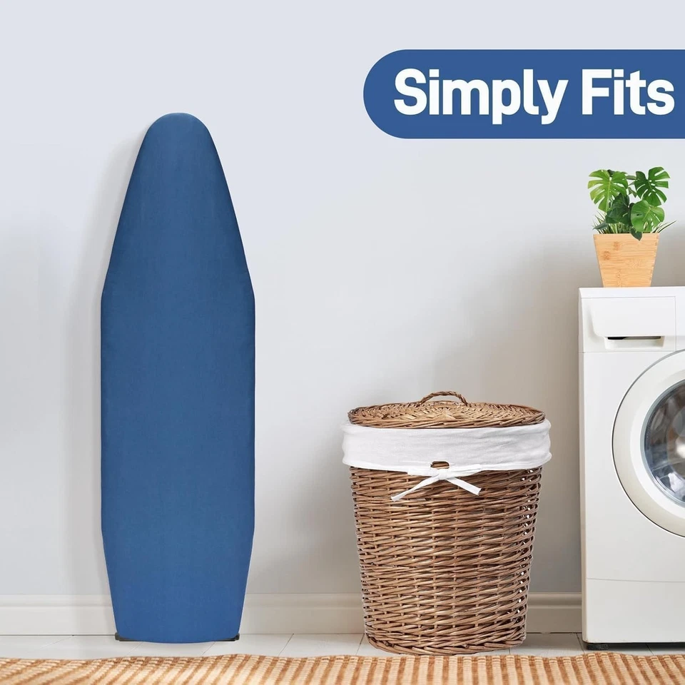 Ironing Board Cover and Pad Standard Size 15x54 Inch Silver Coated Blue - Image 4 of 4