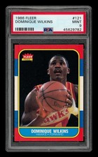 1986-87 Fleer Set-Break #121 Dominique Wilkins PSA 9 MINT