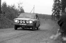Peter Thors Borje Hellqvist Volvo 142 1000 Lakes Rally August 02 1- Old Photo