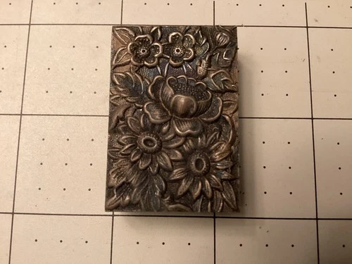 S Kirk & Son Inc. Sterling Silver Repousse Match Box Holder Stamped Vintage 21g