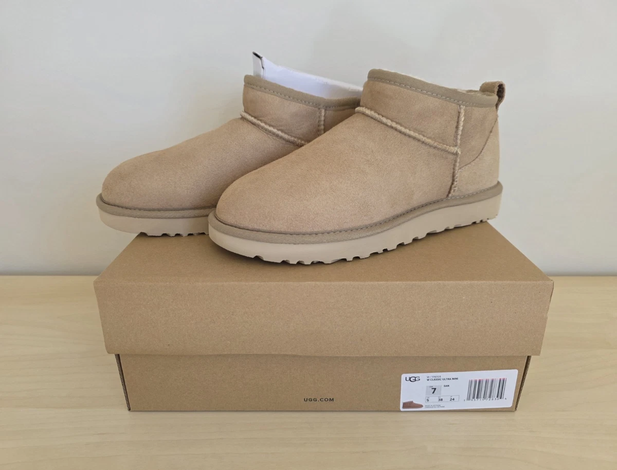 UGG W Classic Ultra Mini Beige Short Boots 1116109 RN#88276