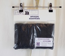 Amazon Essentials 6 Pack Women's Cotton Midi Brief Underwear Black Size Small