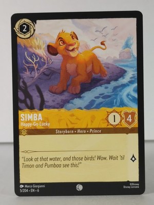 Simba - Happy Go Lucky - Azurite Sea - 5/204 - Lorcana singles - reg