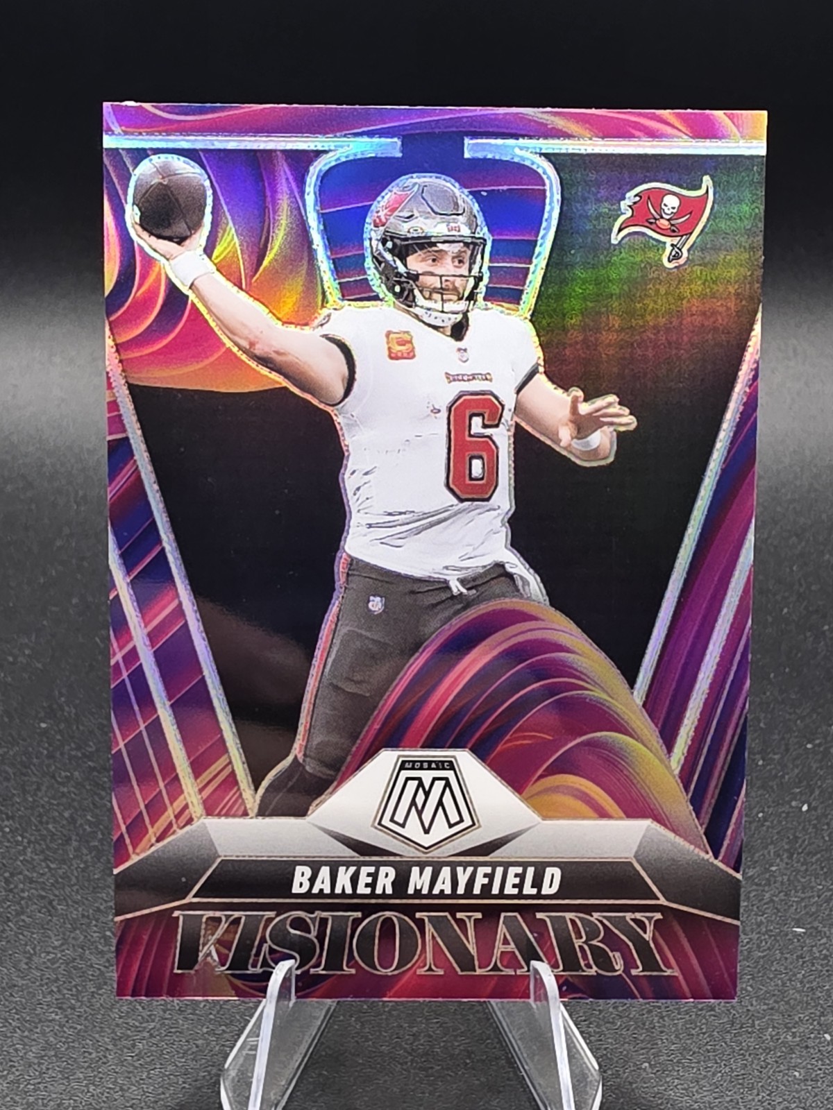 2025 Panini Mosaic Baker Mayfield Visionary CASE HIT SPP PRIZM #23 Buccaneers