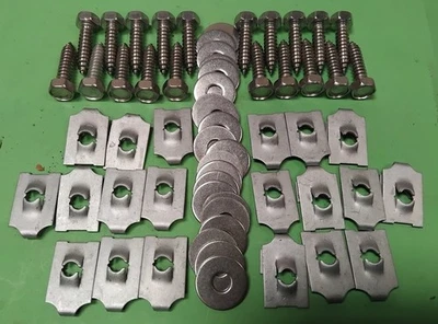 Land Rover Defender Series 3 90 110 130 STAINLESS Wing Fitting Screws & J Nuts - Image 1 of 4
