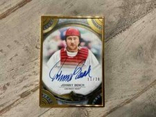 JOHNNY BENCH 2022 TOPPS TRANCENDENT GOLD FRAMED AUTO 11/20