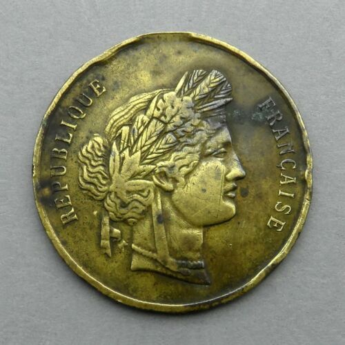 French, Antique Medal 1879. Woman, Marianne, Female, Gallia.