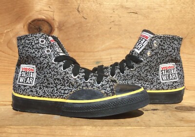 vision street wear スニーカー　size27.5 Vtg 1986 Vision Street Wear Canvas Hi Grey Stipple Original Not