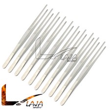 10pcs Handy 12" Inch Extra-Long Tweezers Instruments Forceps Stainless Steel New