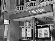 2x Vintage  Negatives Advertising Display Shop British Rail Travel Office  AD18