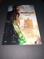 Jake Gyllenhaal Signed Mysterio Spiderman Far From Home 11x17 Photo Beckett BAS