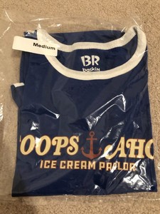 Scoops Ahoy T-shirt Stranger Things - MEDIUM - BRAND NEW Baskin Robbins