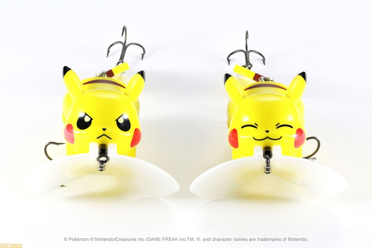 Pokemon Fishing Lure Set - 3 types of Pikachu & Kyogre & Psyduck