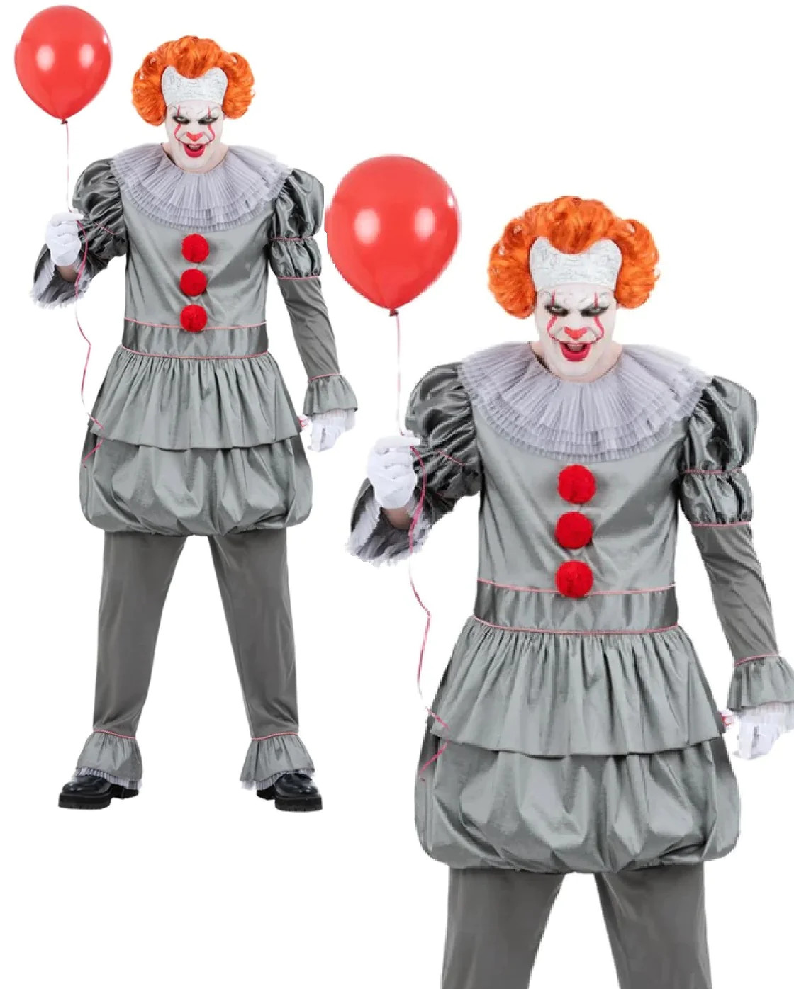 It Chapter Dos Pennywise Disfraz de Halloween Payaso con Licencia
