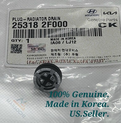 ✓GENUINE✓ Kia Plug-Radiator Drain 25318 2F000 | eBay
