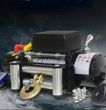 12V 24V 2041kg 1.4KW Car Mounted Electric Winch for Off-road Vehicle Winch