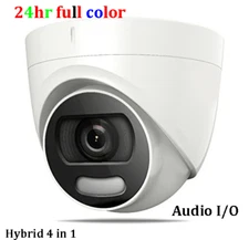 5MP 24hr full color night vision Hybrid TVI AHD CVI Security camera