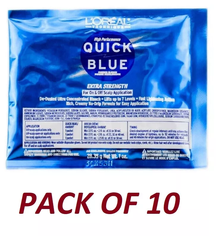 Quick blue hair online bleach