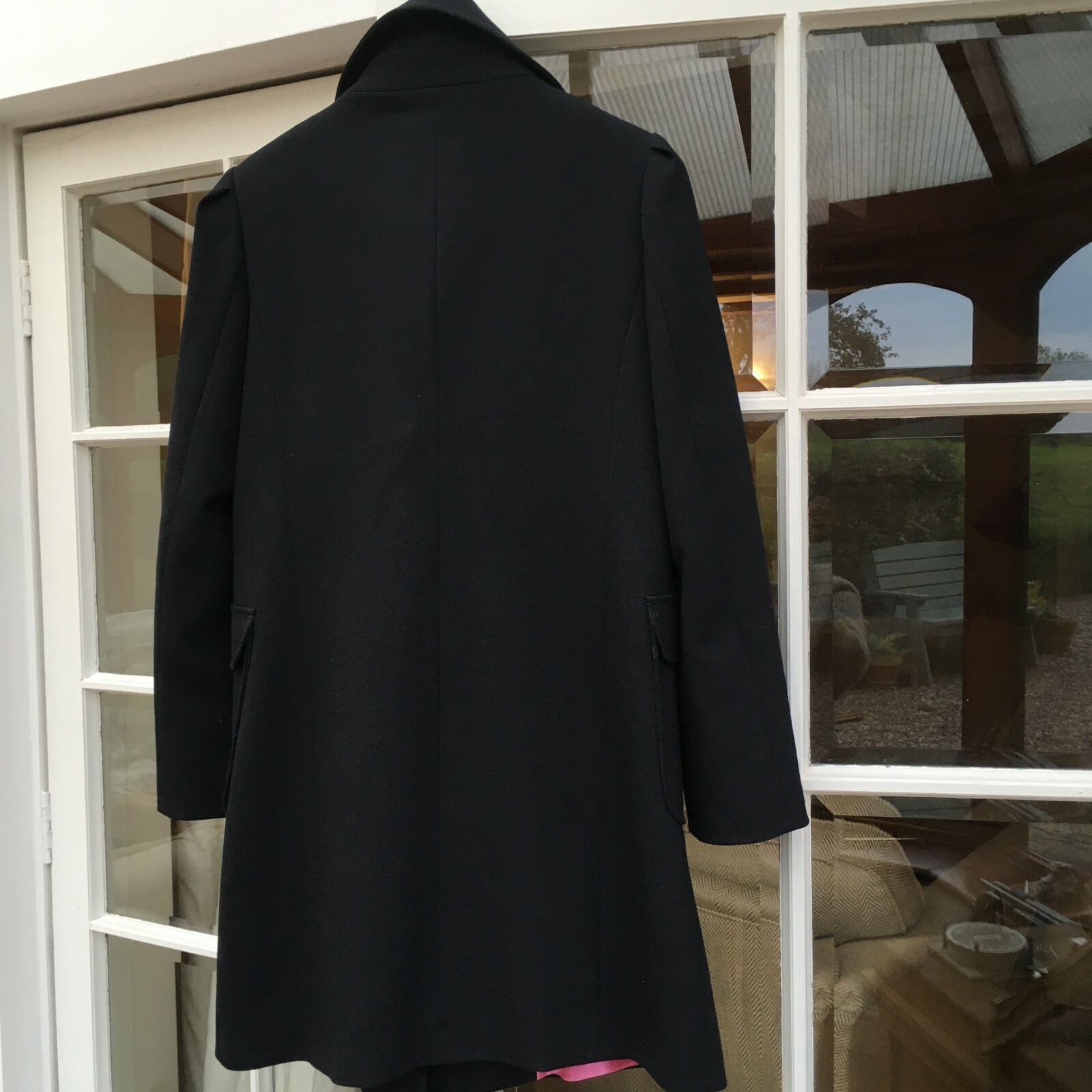 CLASSIC  WOMEN'S M&S PER UNA NAVY COAT 10 WORN ONCE  rrp£79.00 image 5
