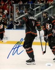 Team Canada Alexis Lafreniere Signed Autographed 8x10 IIHF Photo JSA COA #3